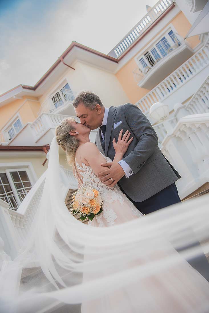 Brautpaar Kuss Usedom Hochzeit Hochzeitsfotograf