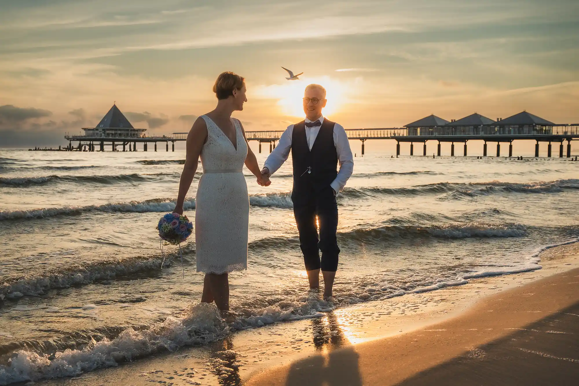Brautpaar bei einer Hochzeit auf Usedom