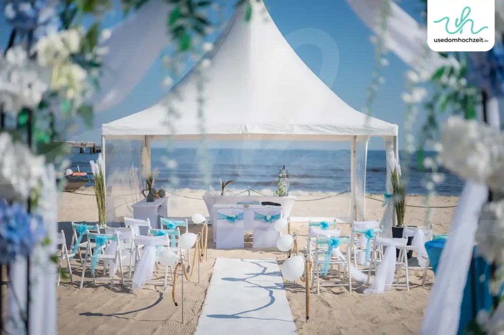 Strandhochzeit Usedom in Ahlbeck Torbogen
