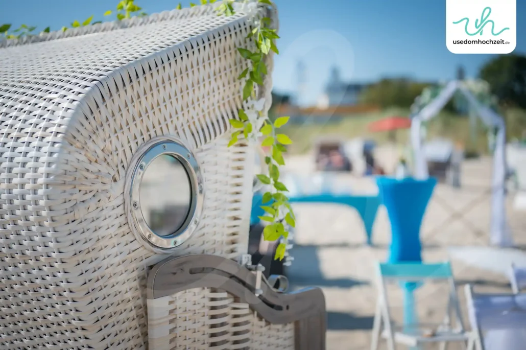 Strandhochzeit Usedom in Ahlbeck Strandkorb