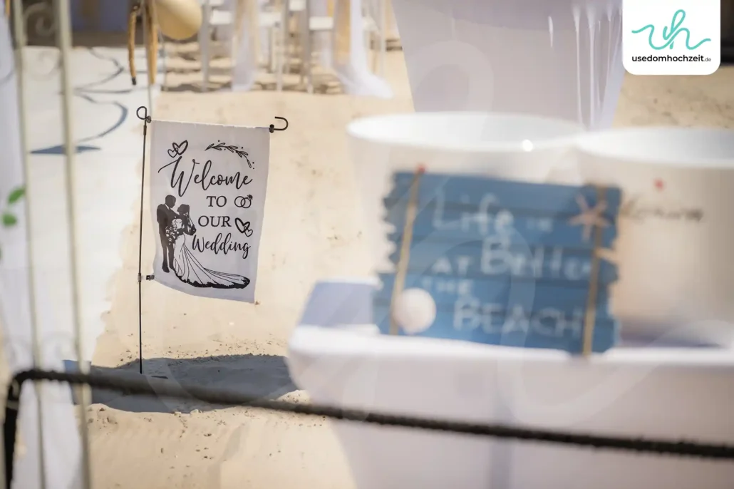 Strandhochzeit Usedom in Ahlbeck Welcome