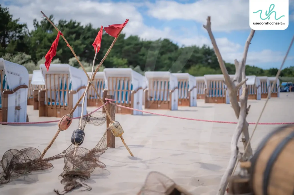 Strandhochzeit Zinnowitz Aufbau