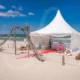 Strandhochzeit Zinnowitz Zelt am Strand